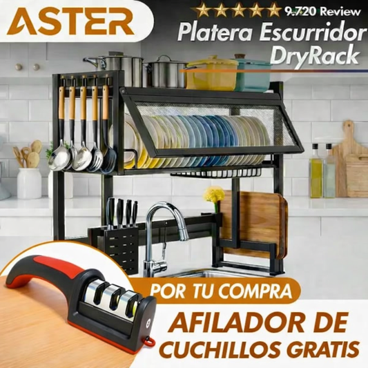 Platera DryRack + AFILADOR DE CUCHILLOS GRATIS